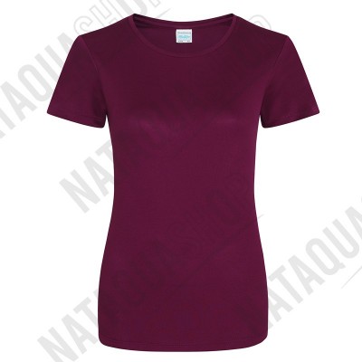 T-SHIRT FEMME - JC005 Burgundy