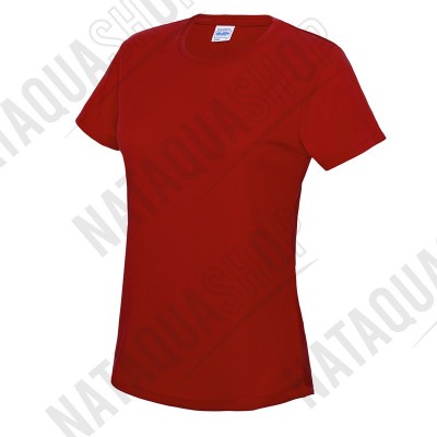 T-SHIRT FEMME - JC005 Fire Red