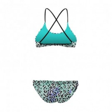 AMAZONE JUNGLE - BLEU MENTHE/VIOLET - photo 1