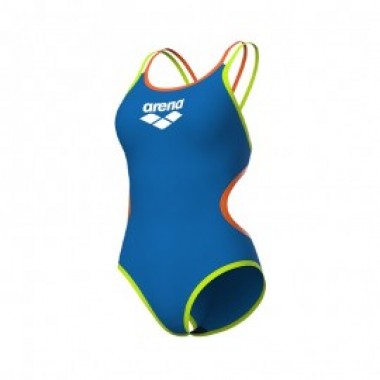 ONE DOUBLE CROSS BACK ONE PIECE Bleu - photo 0