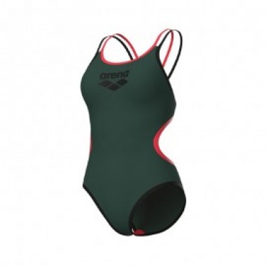 ONE DOUBLE CROSS BACK ONE PIECE Vert - photo 0