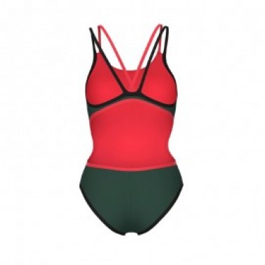 ONE DOUBLE CROSS BACK ONE PIECE Vert - photo 1