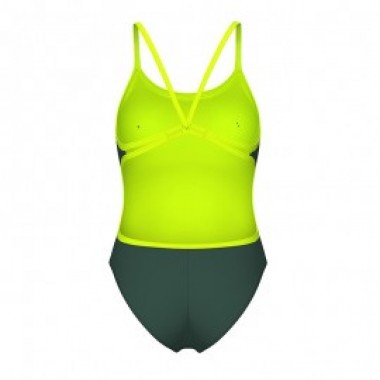 W SWIMSUIT LACE BACK SOLID Kaki - photo 1