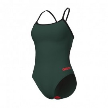 W SWIMSUIT LACE BACK SOLID  Green - photo 0