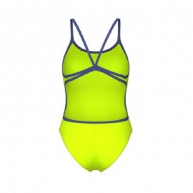 W SWIMSUIT LACE BACK SOLID Lime - photo 1