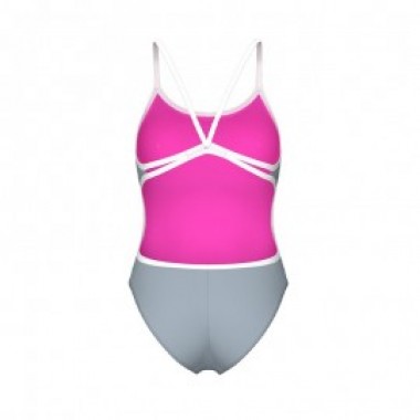W SWIMSUIT LACE BACK SOLID Grey - photo 1