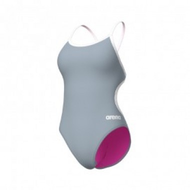 W SWIMSUIT LACE BACK SOLID Grey - photo 0