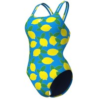 LEMONS SWIMSUIT LACE PLUS BACK
