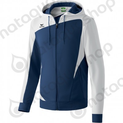 CLUB 1900 VESTE ENTRAINEMENT AVEC CAPUCHE HOMME bleu marine/blanc