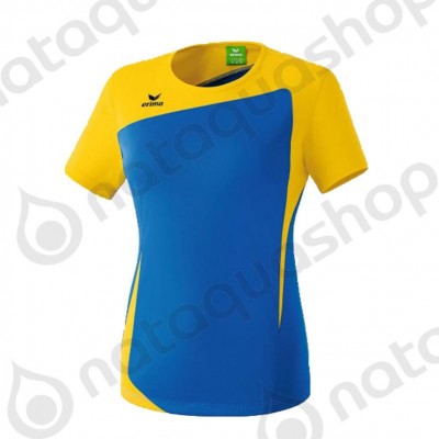 CLUB 1900 TEE-SHIRT FEMME Bleu/Jaune