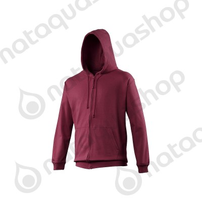 Sweat-shirt zippé HOMME - JH050 Burgundy