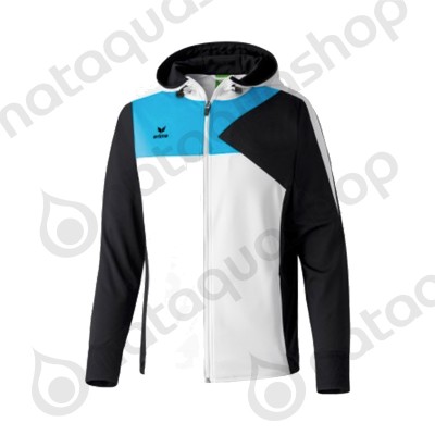 VESTE D'ENTRAINEMENT A CAPUCHE PREMIUM ONE - ENFANT white/black/curaçao