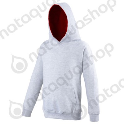 Sweat-shirt à capuche Enfant - JH03J grey/red