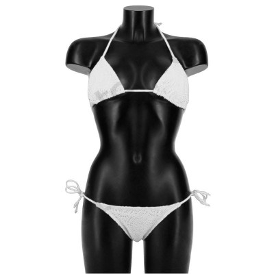 BIKINI CORTINA CROCHET Blanc