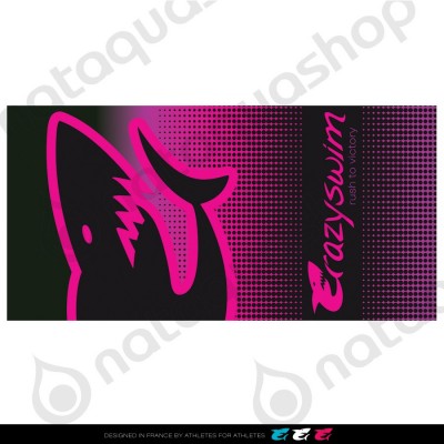 CRAZY COTTON TOWEL PINK SHARK