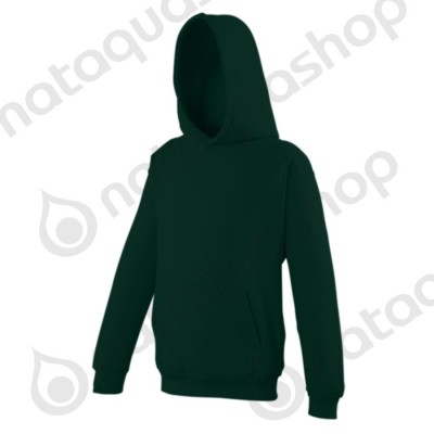 JH01J - JUNIOR SWEAT A CAPUCHE COLLEGE  Forest green