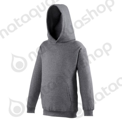 JH01J - JUNIOR SWEAT A CAPUCHE COLLEGE Charcoal