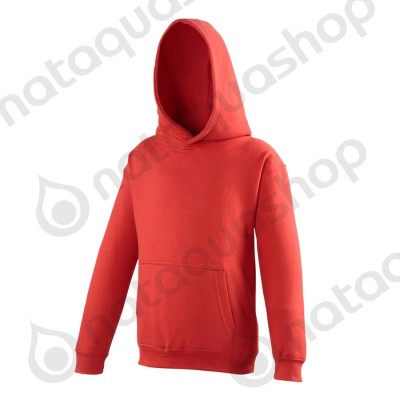 JH01J - JUNIOR SWEAT A CAPUCHE COLLEGE Fire Red