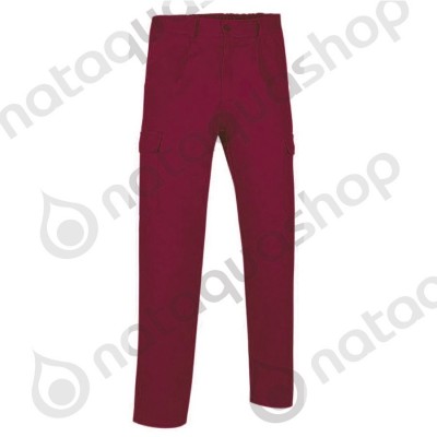 PANTALON CASTER HOMME GRENAT 57