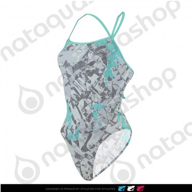 LEON TIE BACK - FEMME Blanc/Bleu