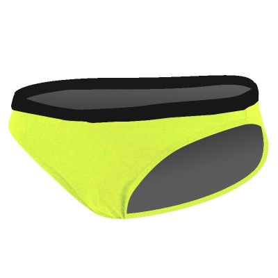 DOMA BRIEF - LADIES JAUNE FLUO/ NOIR