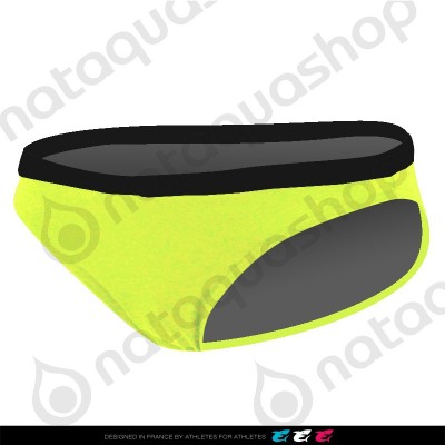 DOMA BRIEF - FEMME JAUNE FLUO/ NOIR