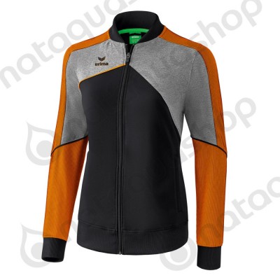 VESTE DE PRÉSENTATION PREMIUM ONE 2.0 - FEMME noir/gris chiné/fluo orange