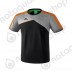 Noir/gris chiné/fluo orange