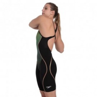 LZR PURE INTENT DOS OUVERT - FEMME black/fluo yellow/jade - photo 1