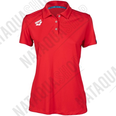 W TEAM SOLID POLOSHIRT SOLID- FEMME Rouge