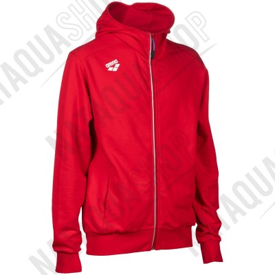 TEAM PANEL HOODED JACKET - UNISEXE Red TEAM PANEL HOODED JACKET - UNISEXE Red