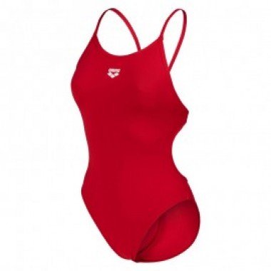 W SWIMSUIT LACE BACK SOLID - Red - photo 0