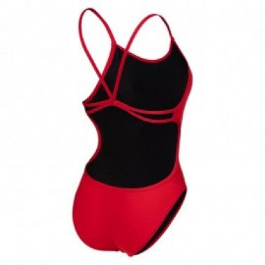 W SWIMSUIT LACE BACK SOLID - Red - photo 1