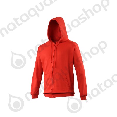 Sweat-shirt with zip Male - JH050  Fire Red