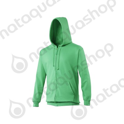 Sweat-shirt with zip Male - JH050 Kelly Green