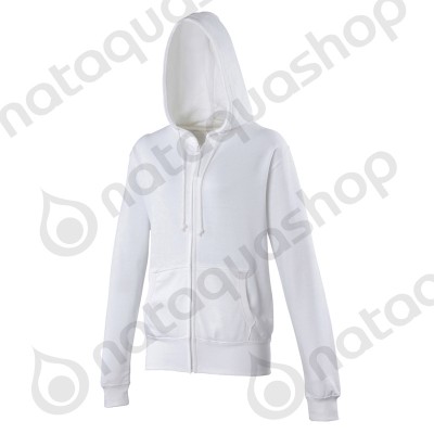 Sweat-shirt zippé FEMME - JH055 Arctic White