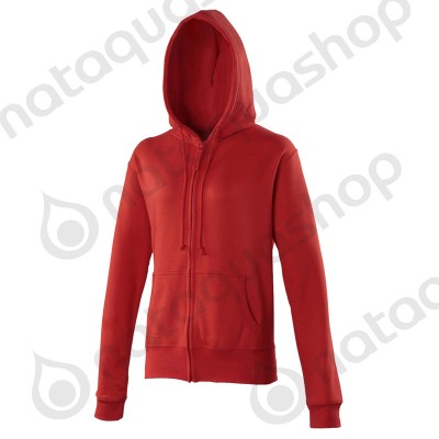 Sweat-shirt with zip Female - JH055  Fire Red