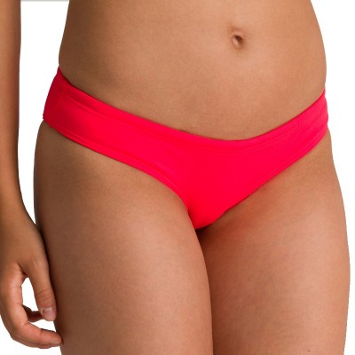 BAS UNIQUE BRIEF - FEMME FLUO RED-YELLOW STAR